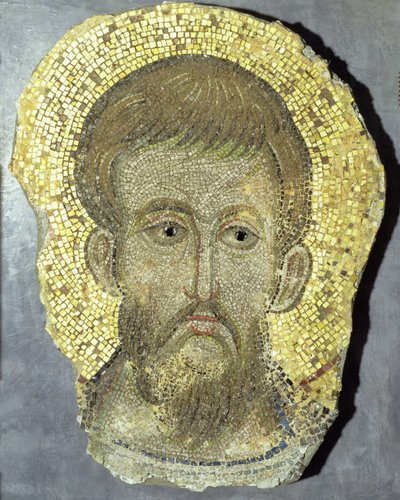 Head of St. Peter, Byzantine, 1210 by Unbekannt Unbekannt
